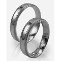 Paarpreis Holzhausener Trauringe - Geißler 496 Ringbreite 4mm Silber 925