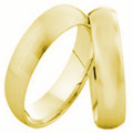 Ringpaar Trauringe/Verlobungsringe/Freundschaftsringe Kollektion Linder CLASSIC Harmony F4-0145 in Gold 333 Ringbreite / Stärke 4,00 x 1,45 mmTab-17 333 GG 