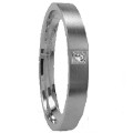 Einzelpreis Holzhausener Trauringe - Geißler HG8809/3.5DR Ringbreite 3,5mm Silber 925 mit Brillant 0,02ct WSI