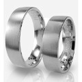 Paarpreis Holzhausener Trauringe - Geißler HG8810/6DR Ringbreite 6 mm Silber 925