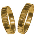 Trauringe Merkle Worms Gelbgold 585 Ringbreite 4 mm Ringhöhe 1,2 mm Paarpreis